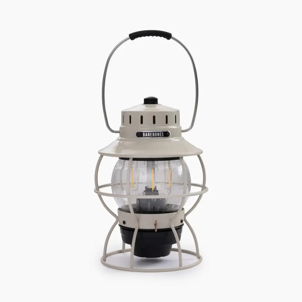 railroad lantern vintage white