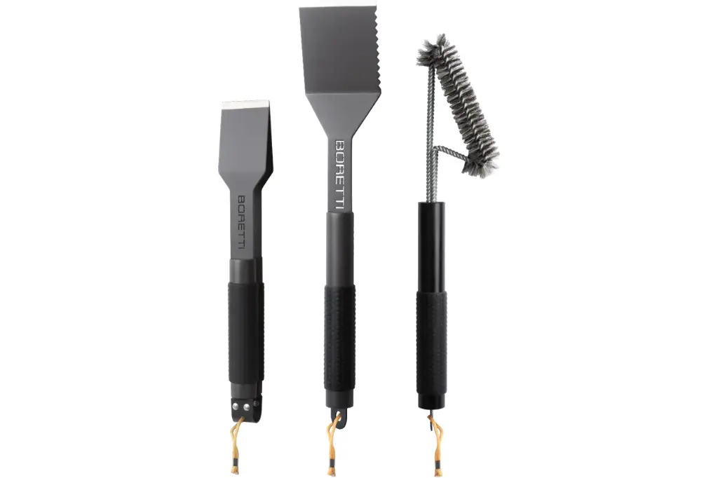 bbq 3-delige set tang compact, spatel, borstel