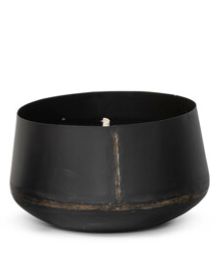outdoor candle black galvanized  ø26 x 16 