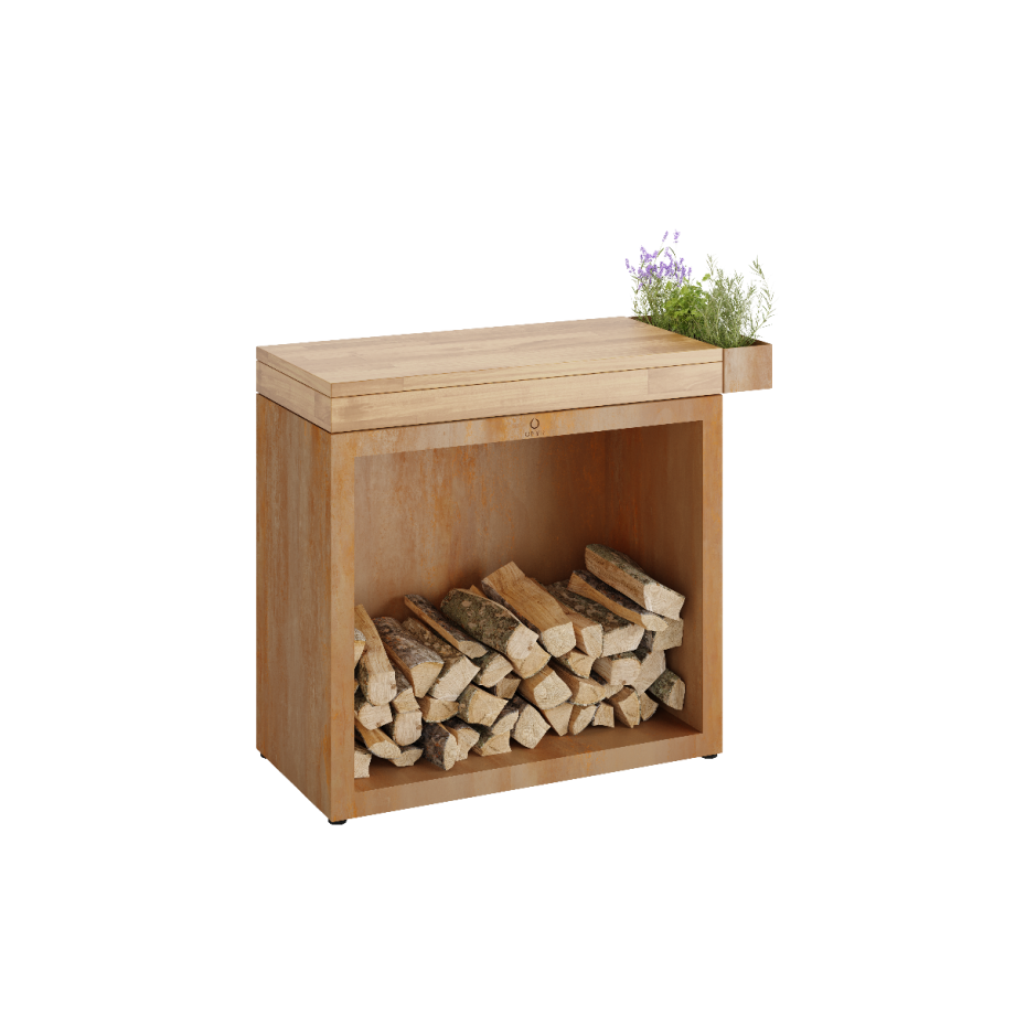 butcher block storage 90 corten tw