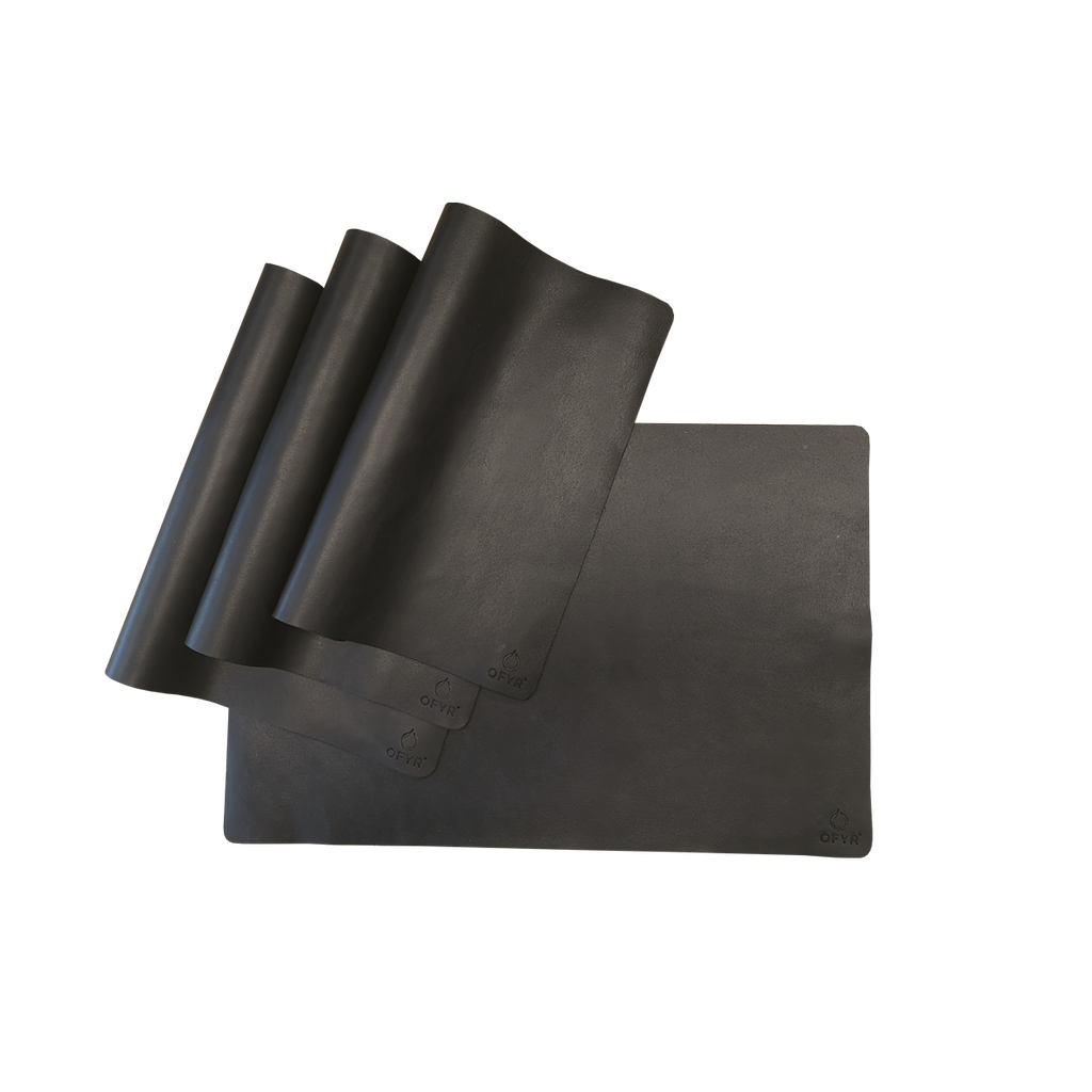placemats black 4 stuks/set