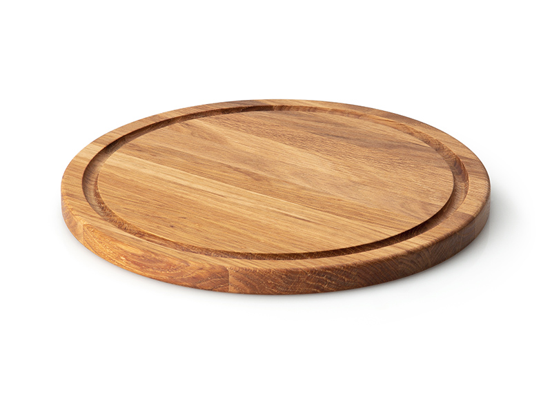 steakplank rond, eikenhout 28x1.8