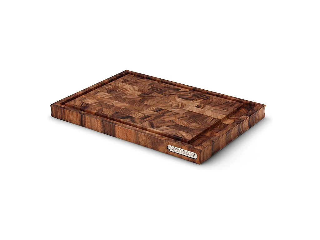 snijplank met sapgeul, acacia kops 42.5x29x3.2