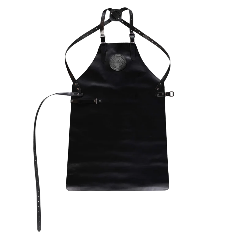 luxury leather apron denim