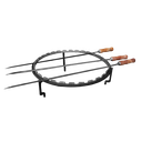 horizontal skewers set 100 (voet+ring+3spiesen)