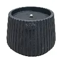 axia baby donkergrijs kaars 