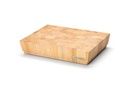 hakblok, rubberhout kops 40x30x7.5 