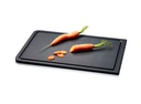 snijplank band met sapgeul, duracore black 44x29.8x0.9